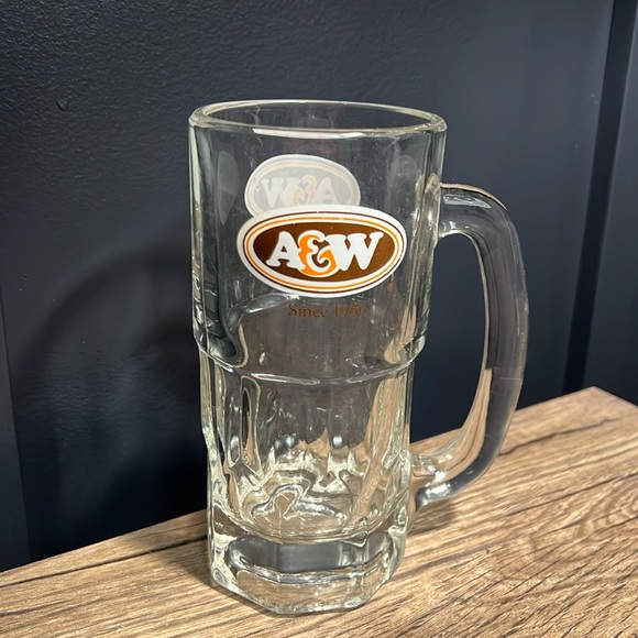 A&W, Vintage, Root Beer, Mug, Beer Mug, Large, Glass, Good Condition - Picture 3 of 6